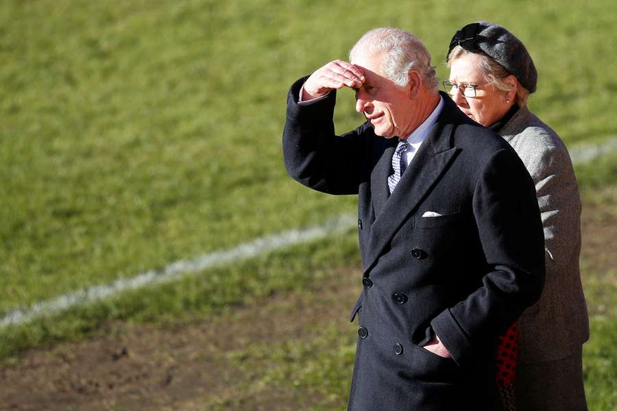 Britain's King Charles at Wrexham Football Club