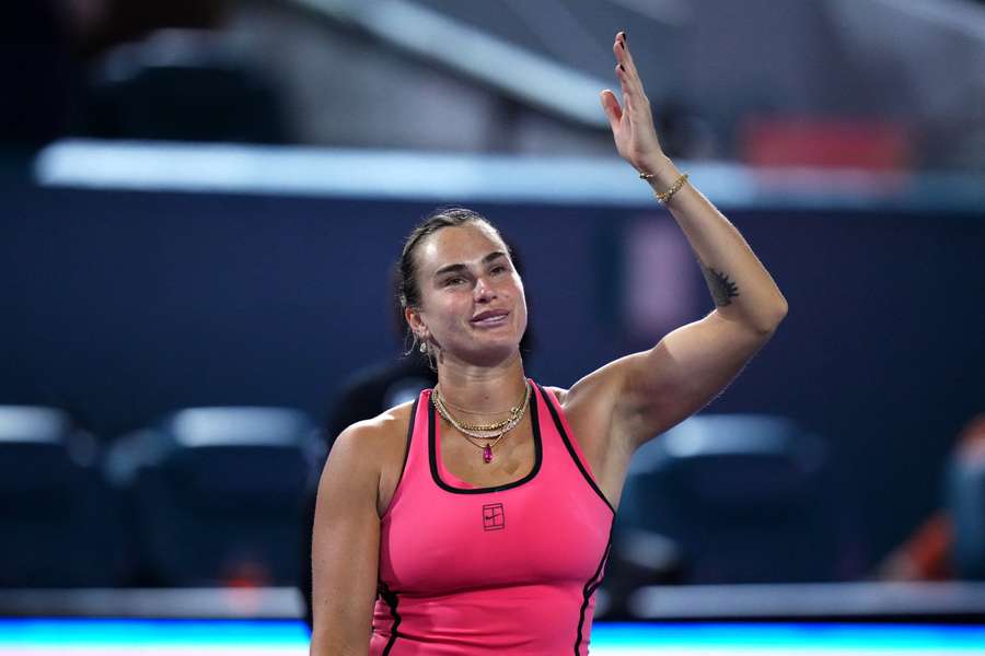 Aryna Sabalenka segue vivem em busca do Sunshine Double