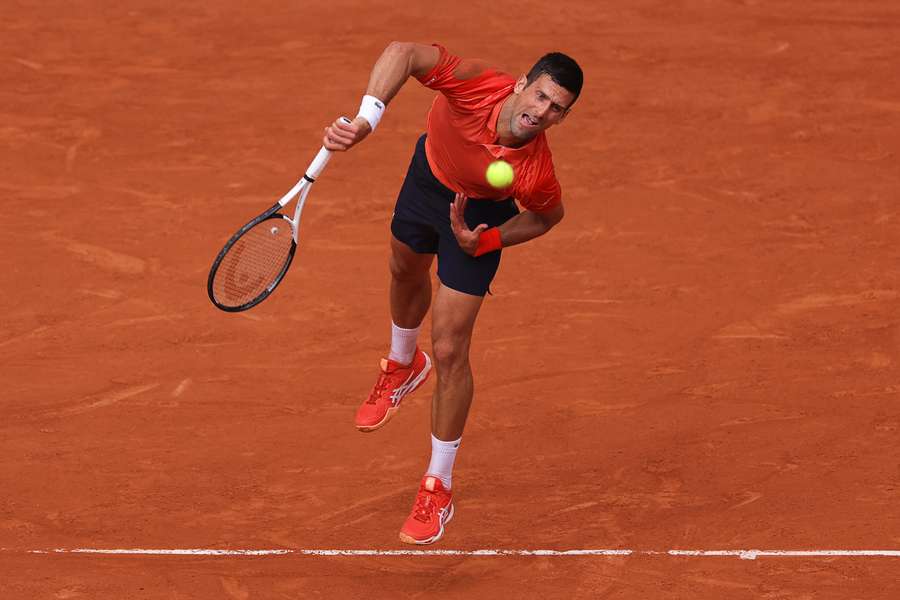 Rekord Grand Slam Sieger Djokovic in Action.