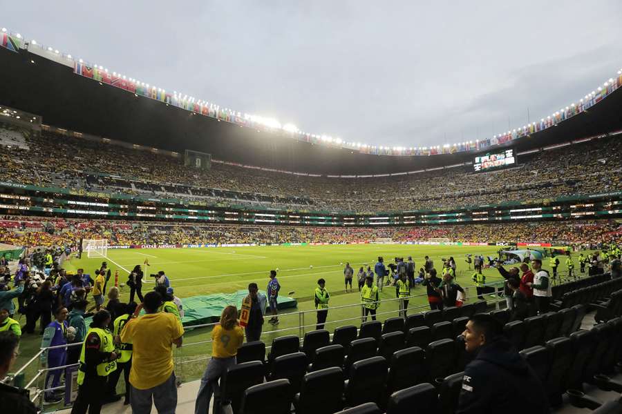 Vedere generală a interiorului stadionului din Ciudad de Mexico Vedere generală a interiorului stadionului din Ciudad de Mexico