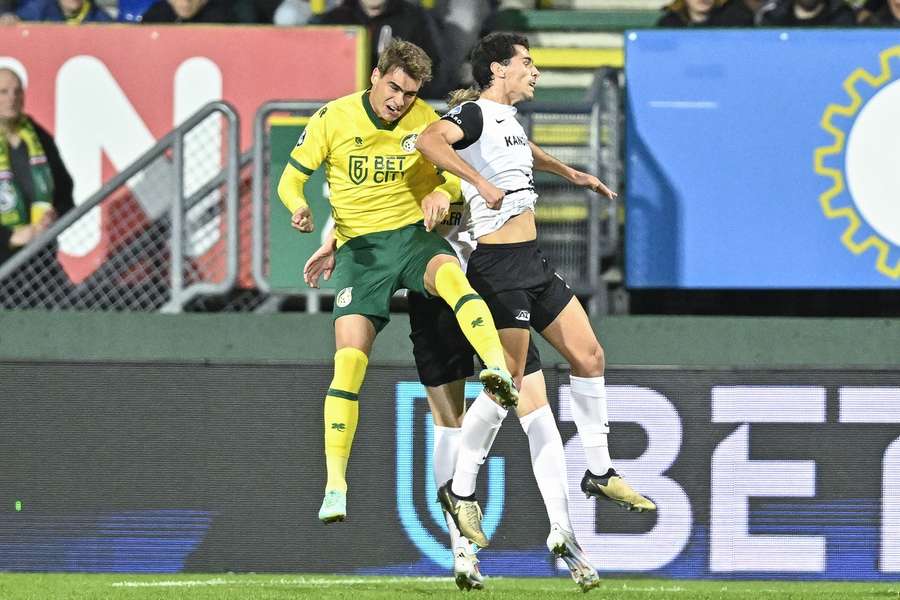 Rodrigo Guth (L) zorgde voor de enige treffer van de avond