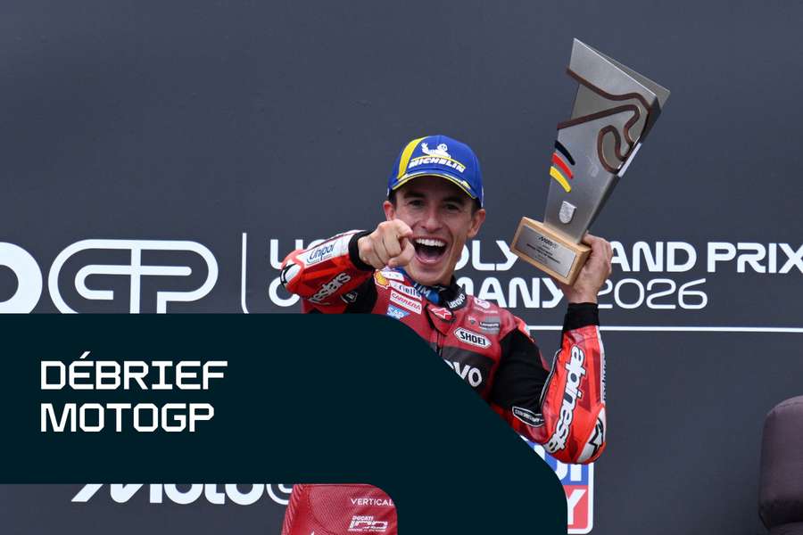 Marc Marquez sur le podium ce dimanche. Marc Marquez sur le podium ce dimanche.