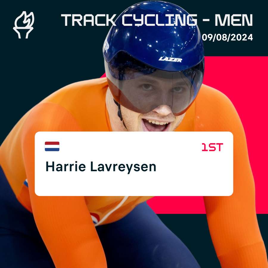 Lavreysen is a four-time Olympic gold medalist