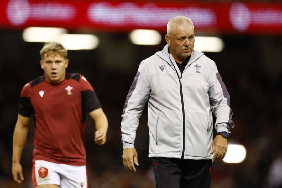 Warren Gatland, selecionador do País de Gales, antes do primeiro jogo contra a Inglaterra