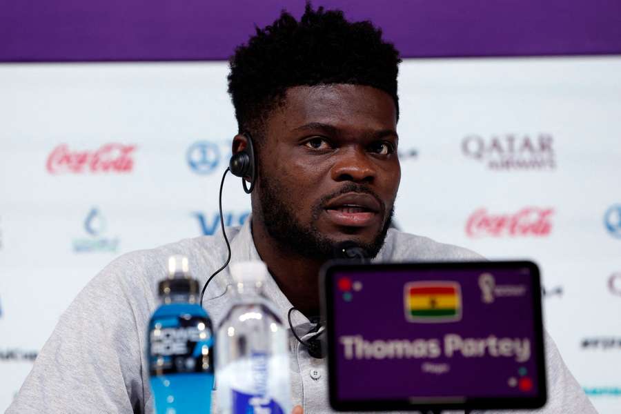 Thomas Partey during the World Cup in Qatar