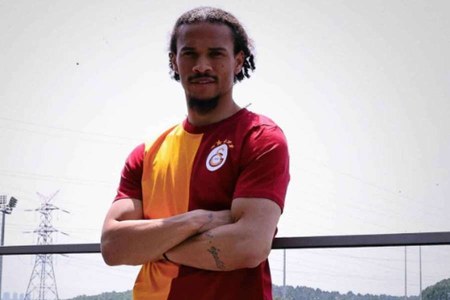 Německý křídelník Leroy Sané v barvách tureckého Galatasaraye