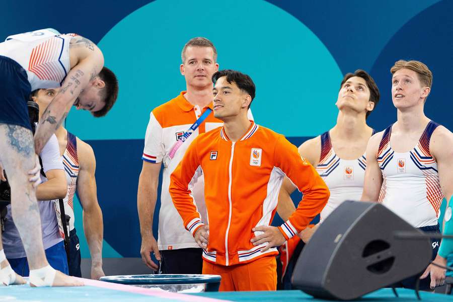 Casimir Schmidt, Loran de Munck, Frank Rijken en Martijn de Veer in actie tijdens de kwalificaties