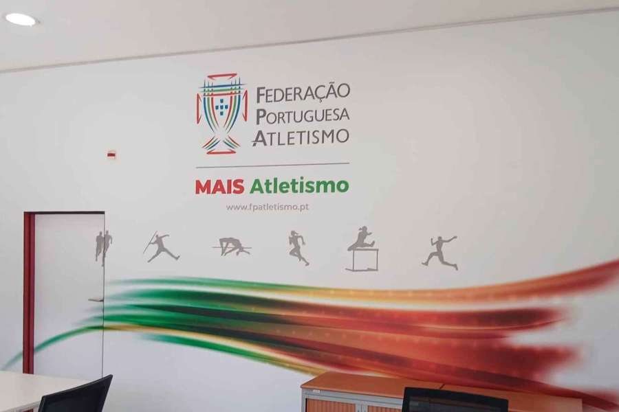 Delegação da Federação Portuguesa de Atletismo no Estádio Municipal da Maia