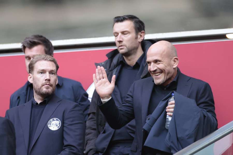 From left to right: Ajax Director of Football Marijn Beuker, CEO Menno Geelen, and technical director Alex Kroes