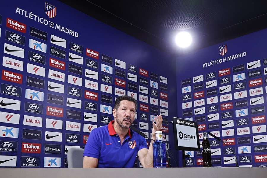 Simeone, en la previa del duelo ante el Rayo Vallecano