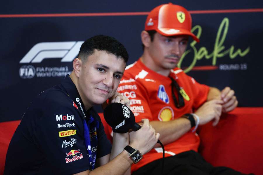 Hadjar, junto a Leclerc en Azerbaiyán Hadjar, junto a Leclerc en Azerbaiyán