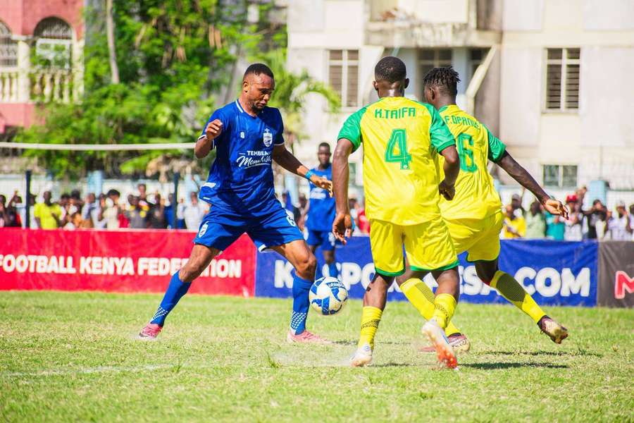 The game between the Kariobangi Sharks & Mombasa United was abandoned after the referee awarded a contentious penalty The game between the Kariobangi Sharks & Mombasa United was abandoned after the referee awarded a contentious penalty