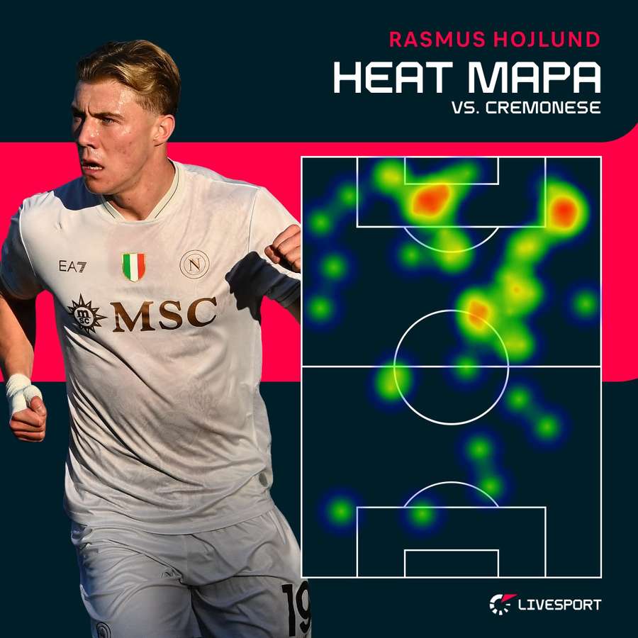 Tak se na hřišti pohyboval Hojlund.