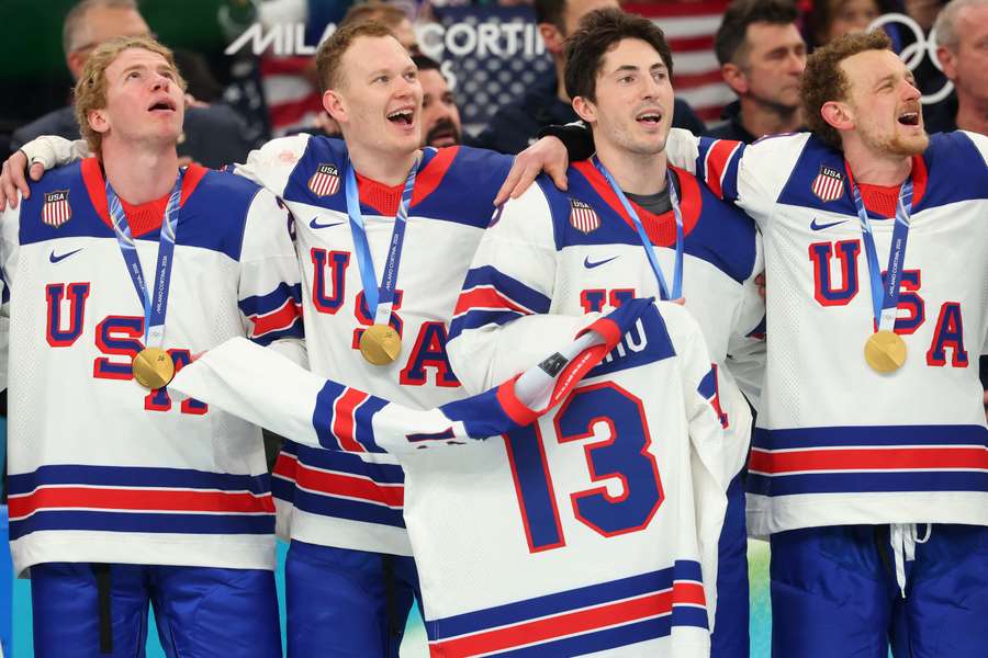 Eishockey-Olympiasieger USA: Gedenken an Gaudreau Eishockey-Olympiasieger USA: Gedenken an Gaudreau