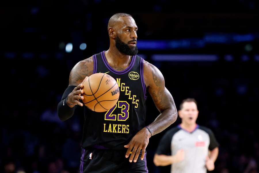 LeBron James returned to the court for the Los Angeles Lakers on Tuesday.