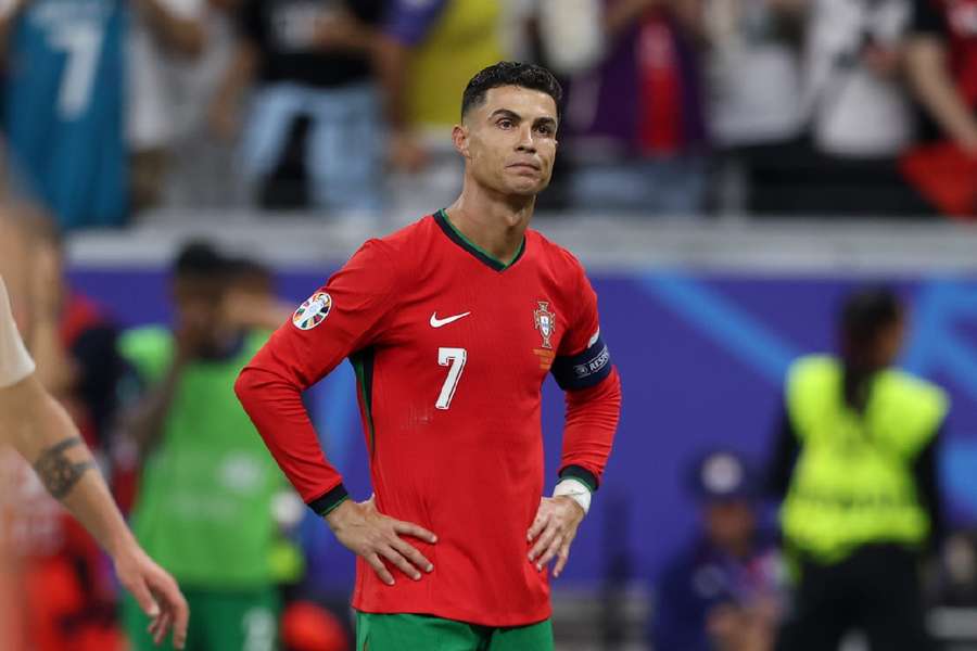 Cristiano Ronaldo, deluso dalla sua prestazione