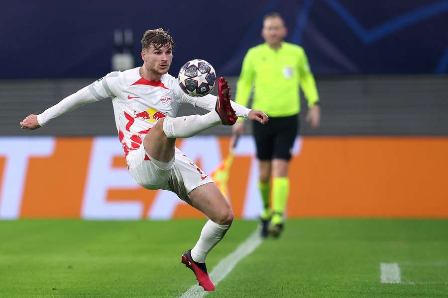 Timo Werner scorede det første mål for Leipzig og assisterede det andet.