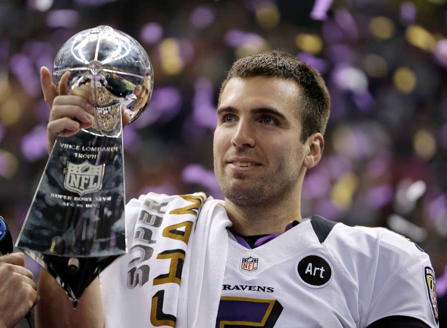 Joe Flacco won in het seizoen 2012 een Super Bowl met de Baltimore Ravens