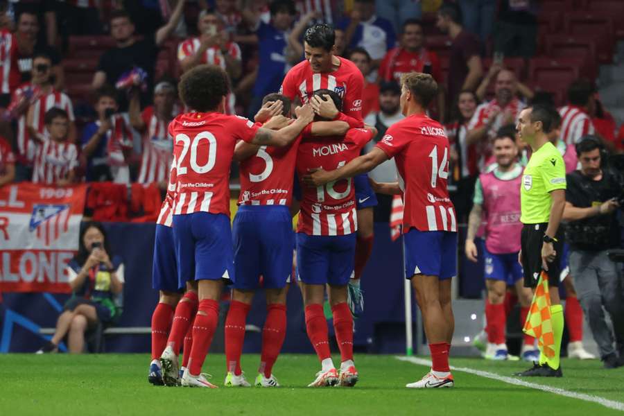 Alvaro Morata scored twice on the night for Atletico