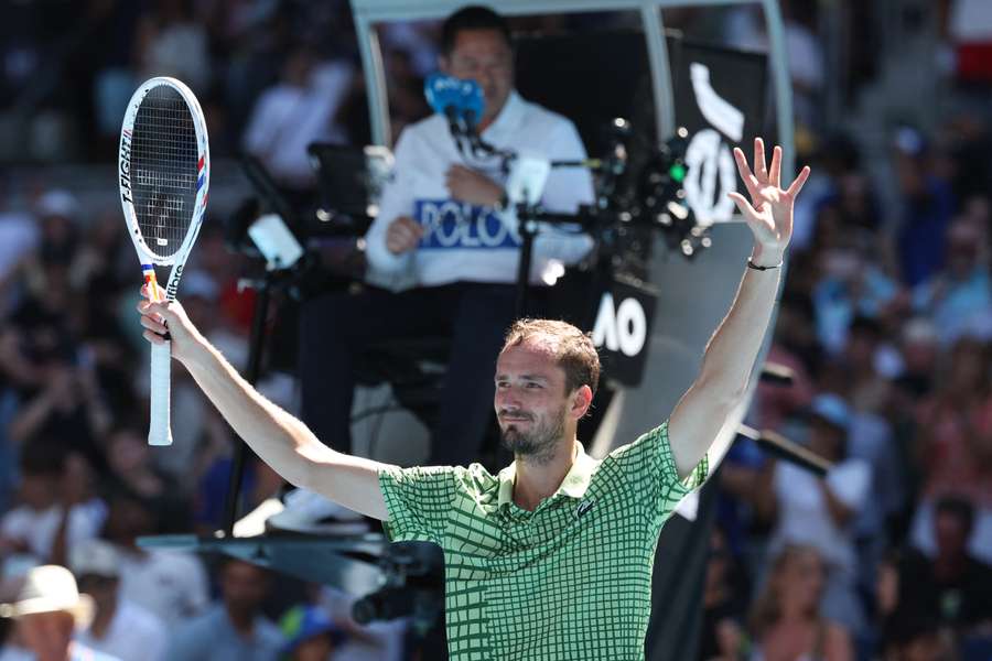 Daniil Medvedev is through to the third round in Melbourne