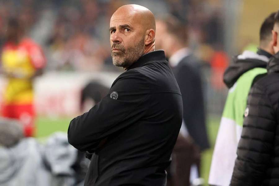 Peter Bosz le week-end dernier lors du match face à Lens.