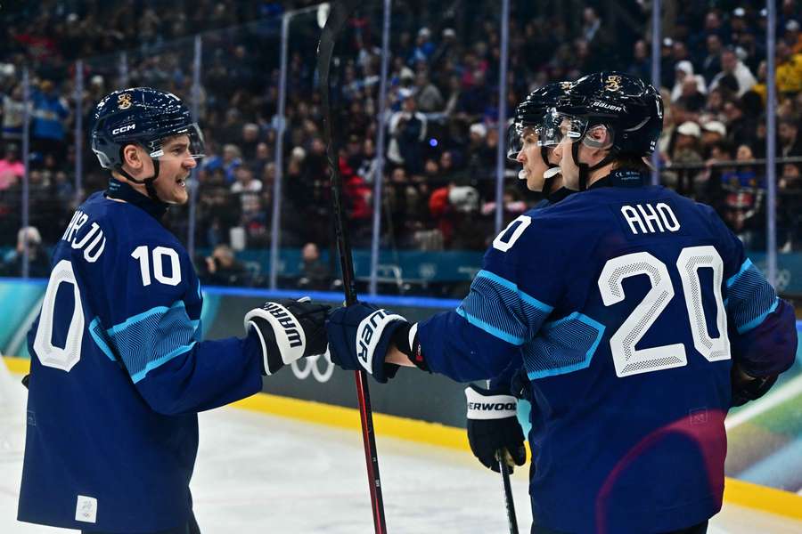 Finnlands Spieler jubelten nach dem 9:0 nur noch mäßig. Finnlands Spieler jubelten nach dem 9:0 nur noch mäßig.