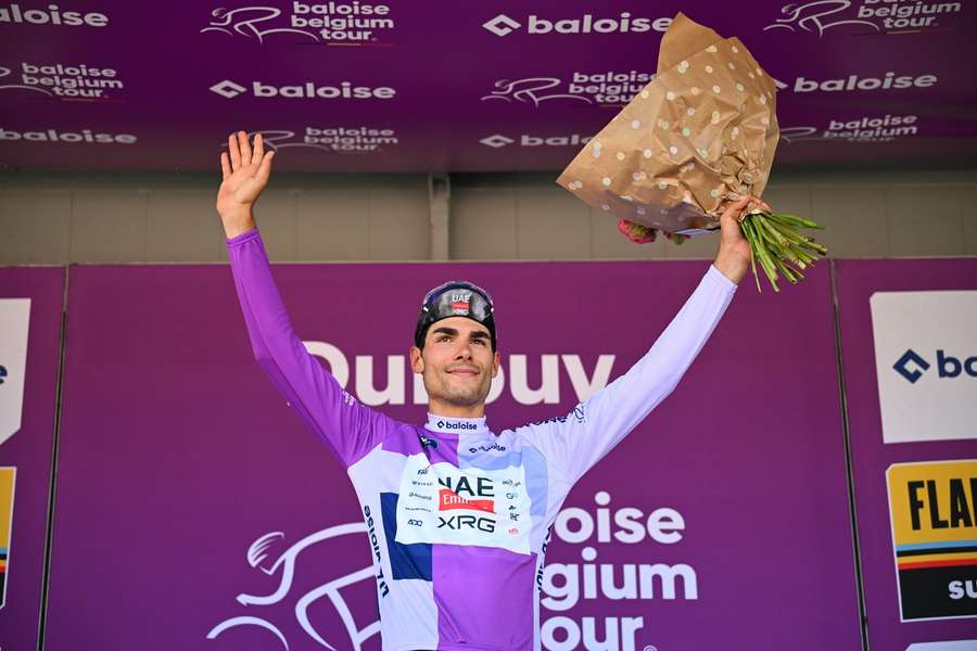 Filippo Baroncini (UAE Emirates) assumiu a liderança da Volta à Bélgica