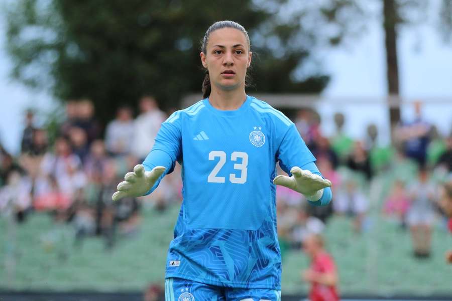 Maria Luisa Grohs im Kasten der U23. Maria Luisa Grohs im Kasten der U23.