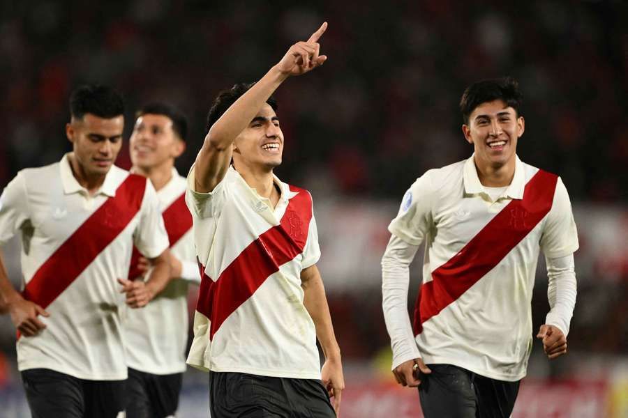 River, esulta dopo un gol River, esulta dopo un gol