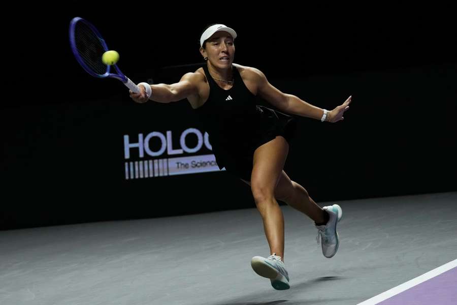 Pegulová počas duelu proti Paoliniovej.