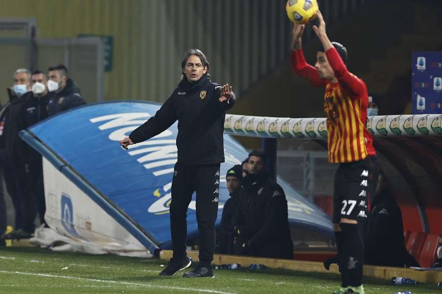 Filippo Inzaghi at former club Benevento