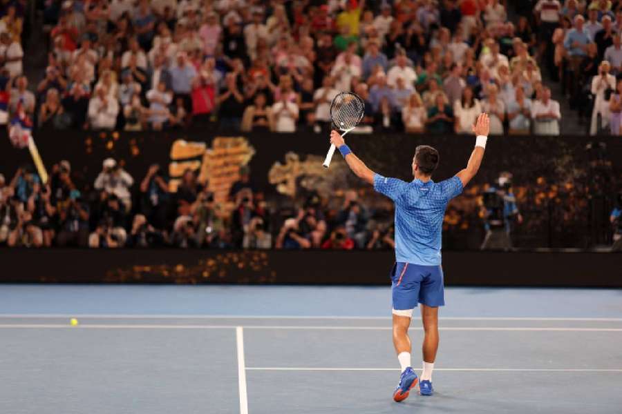 Djokovic will equal Nadal's record for Grand Slam titles if he beats Tsitsipas
