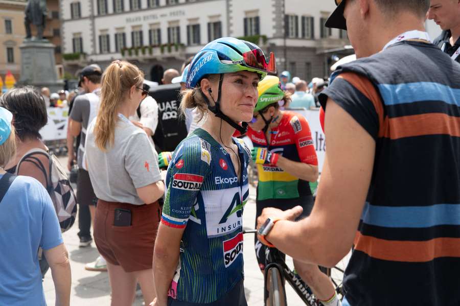 Urska Zigart sur le Tour de Suisse mercredi. Urska Zigart sur le Tour de Suisse mercredi.