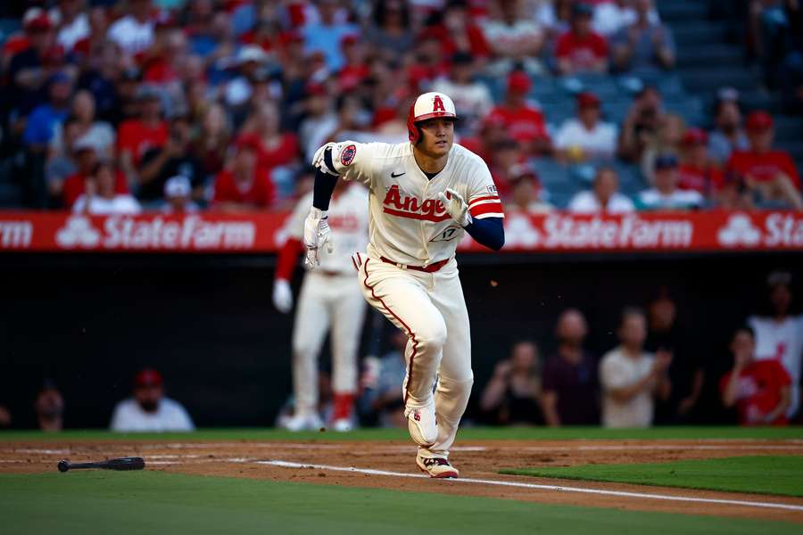 Shohei Ohtani in action for the Los Angeles Angels