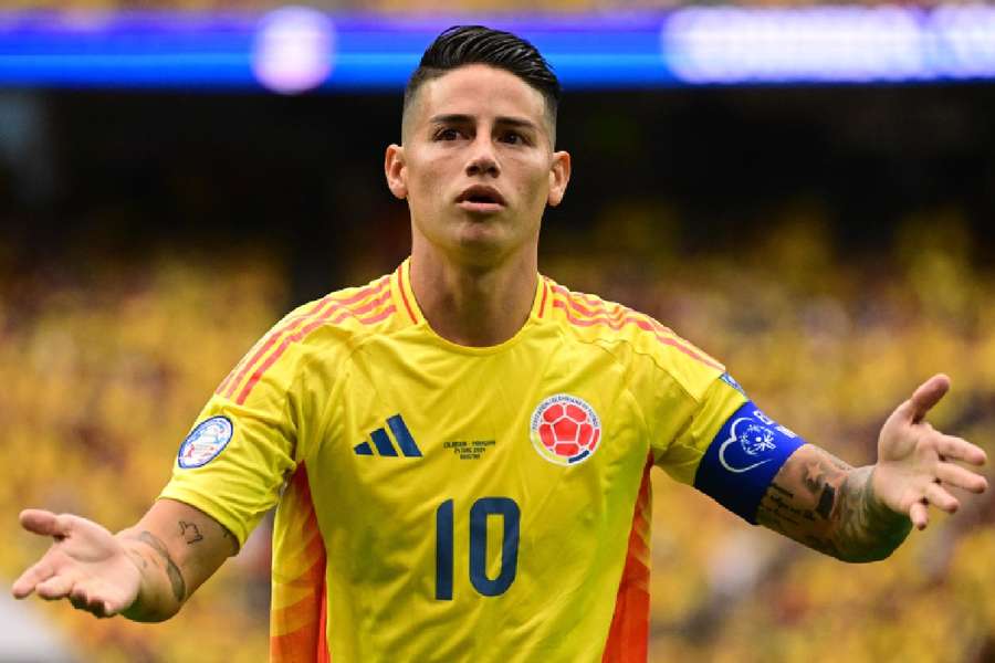 James Rodríguez ha mancato di poco il gol contro il Paraguay
