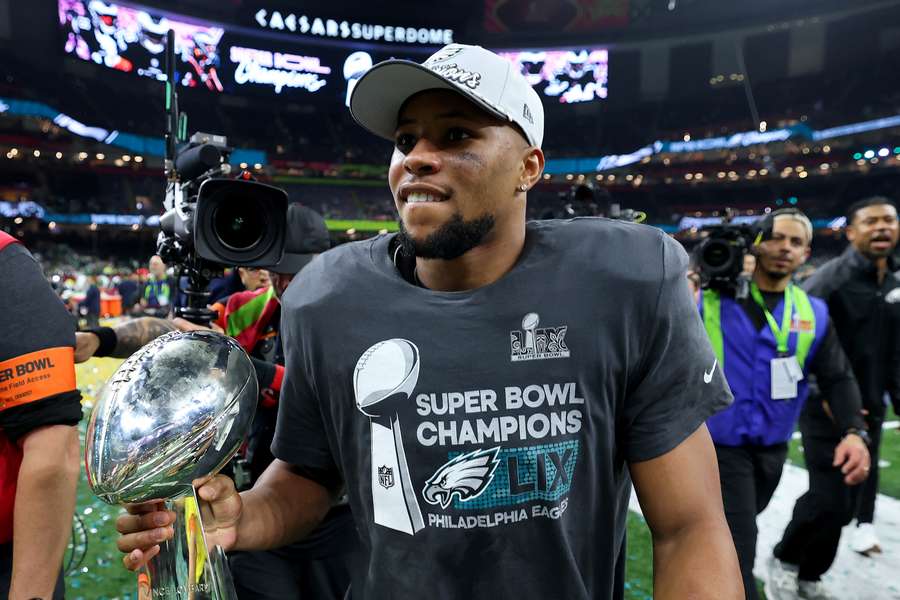 Saquon Barkley helped the Eagles win last season's Super Bowl