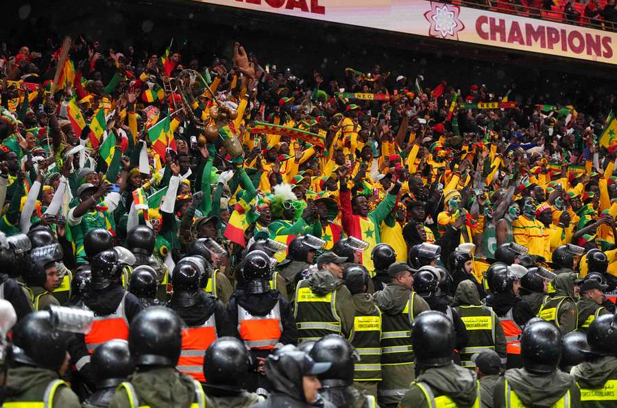 Les supporters sénégalais lors de la finale de la CAN 2025.