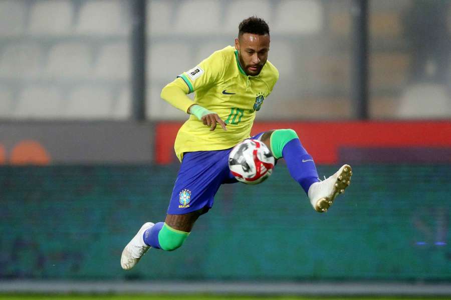 Neymar in action for Brazil in 2023