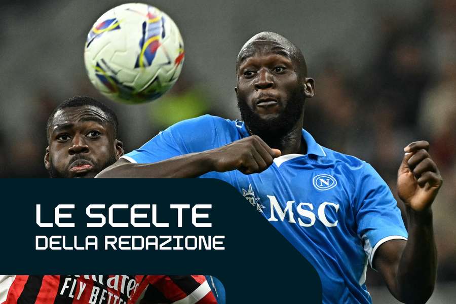 Romelu Lukaku e Youssouf Fofana durante Milan-Napoli