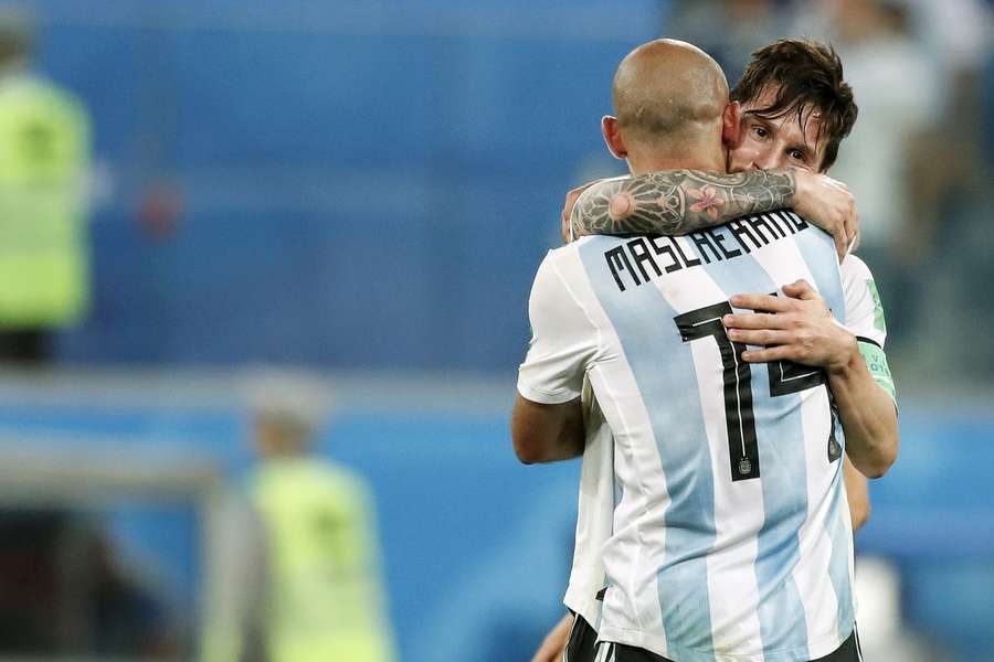 Javier Mascherano, alături de Leo Messi, la Campionatul Mondial din Rusia în 2018