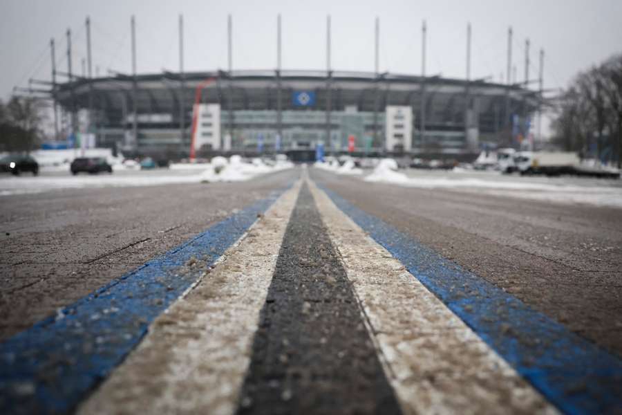 Das "extreme Tauwetter" sorgt für Risiken im Bereich des Stadiondachs des Volksparkstadions