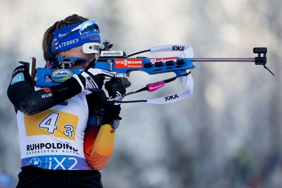 Franziska Preuß ist nach ihrem Staffelpodest von Ruhpolding ein Stein vom Herzen gefallen.