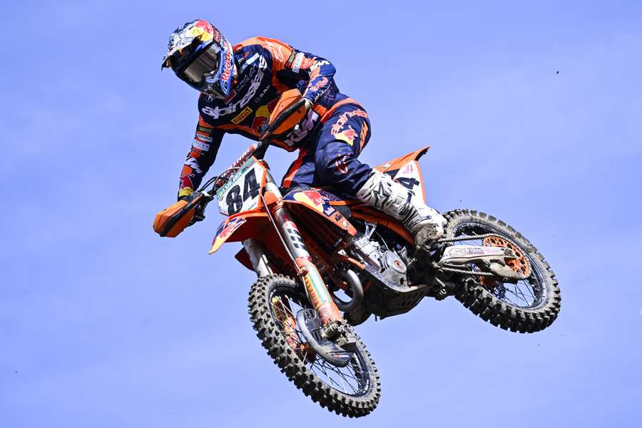 Jeffrey Herlings tijdens de MXGP Grand Prix in Zwitserland