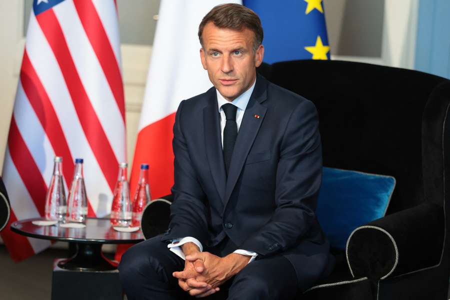 Emmanuel Macron à Évian-les-Bains lundi. Emmanuel Macron à Évian-les-Bains lundi.