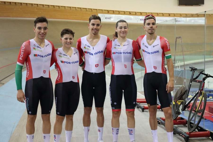 A comitiva portuguesa nos Mundiais de ciclismo de pista