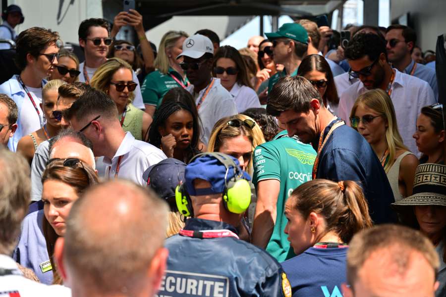 Courtois estuvo presente en el GP de Montmeló