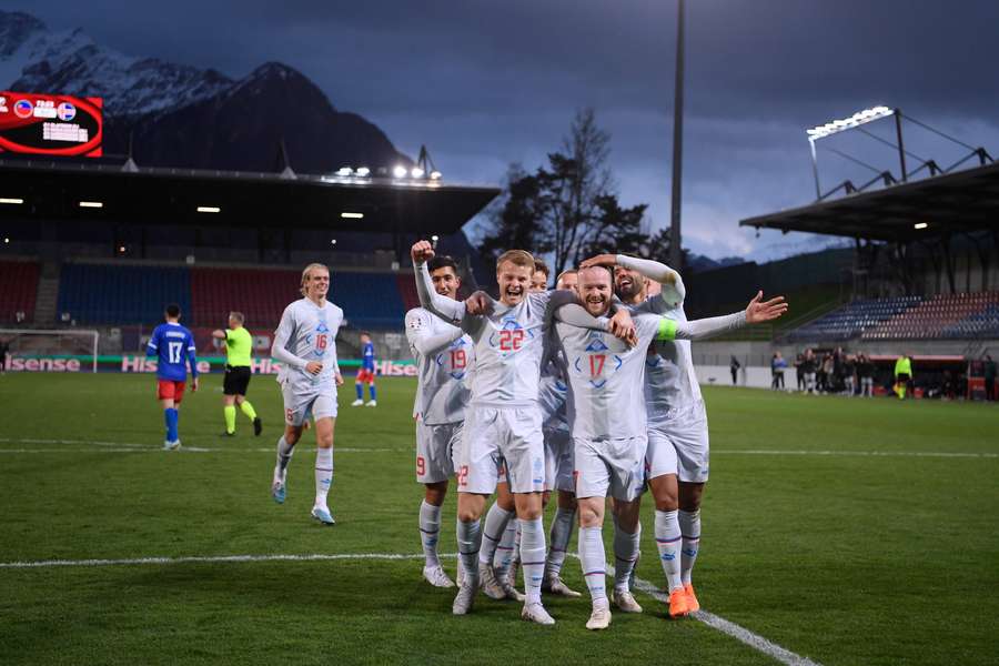 Islândia goleou no Liechtenstein no último jogo da qualificação