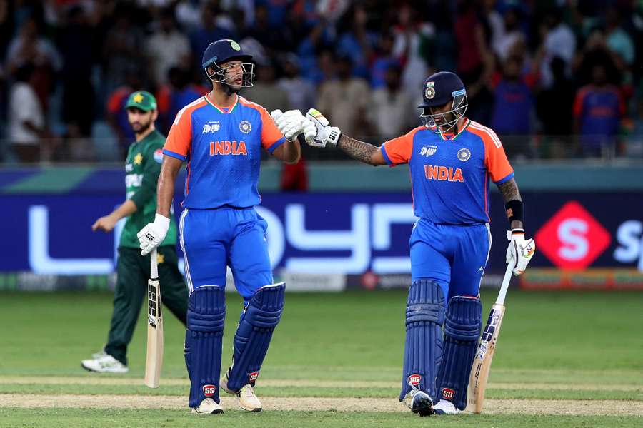 India in batting action