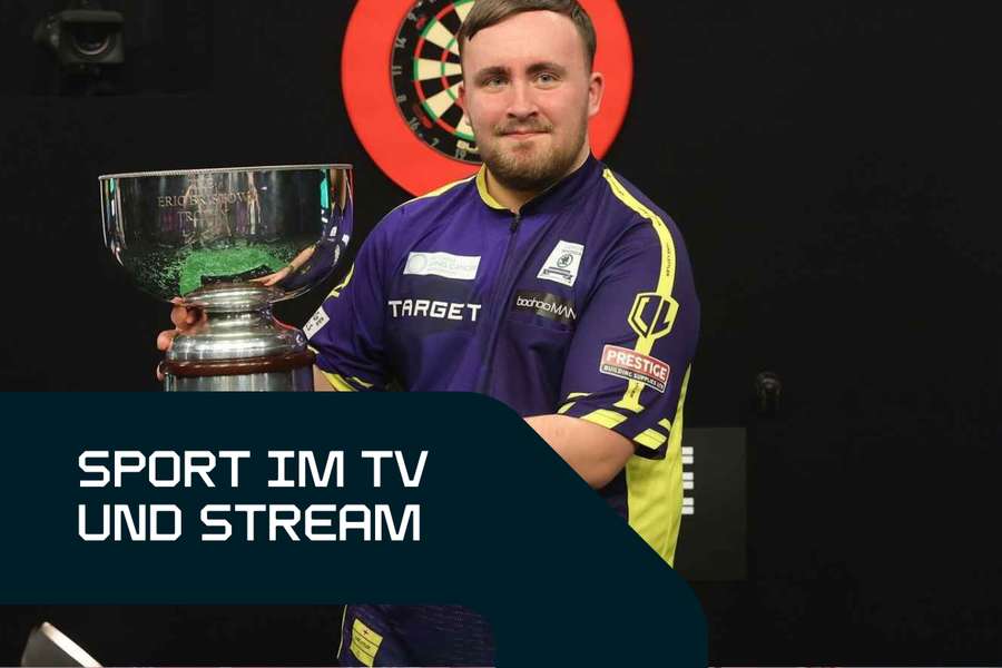 Sport live am Samstag: Luke Littler geht als Titelverteidiger beim Grand Slam of Darts an den Start.