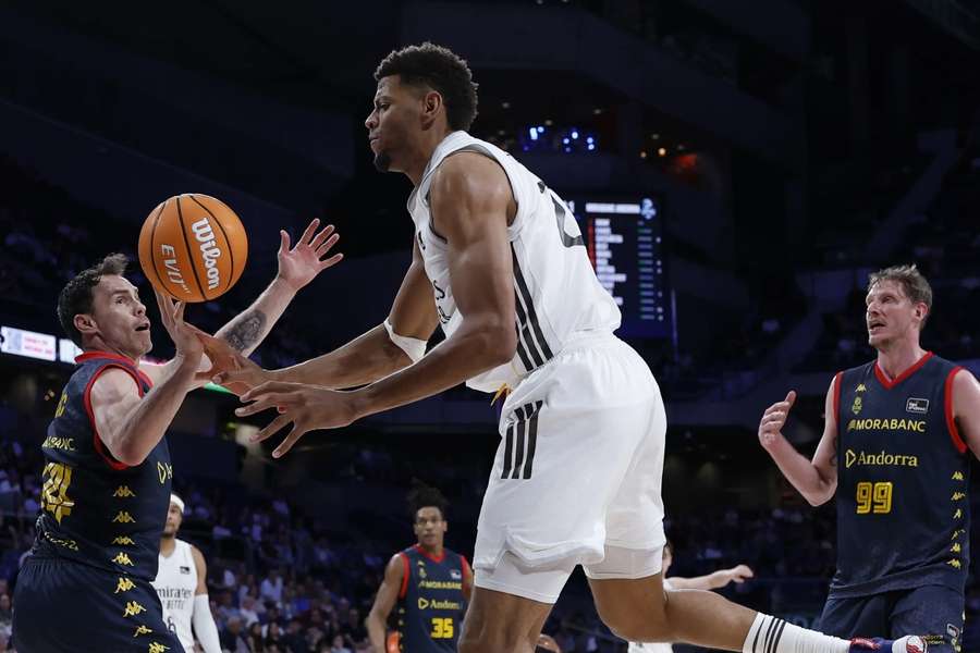 Edy Tavares, durante el Real Madrid-MoraBanc Andorra Edy Tavares, durante el Real Madrid-MoraBanc Andorra